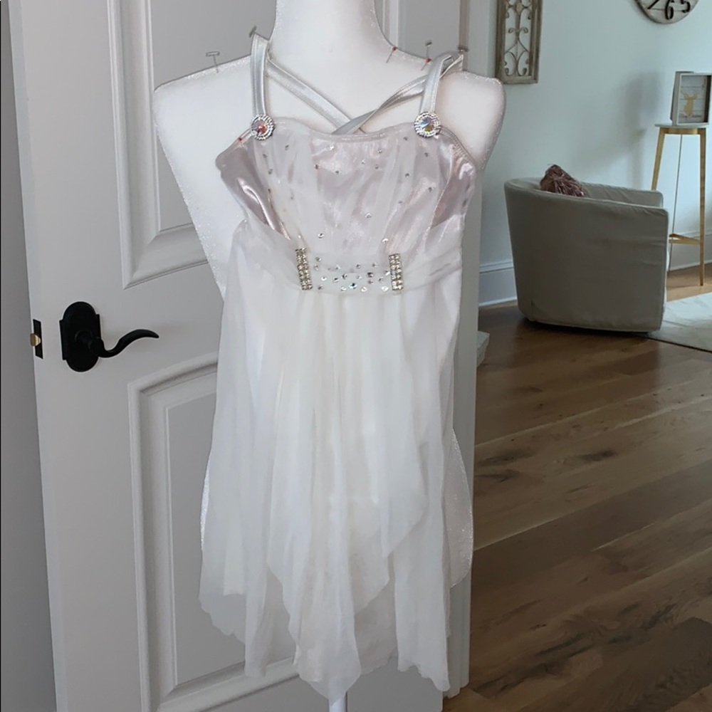 white dance costume